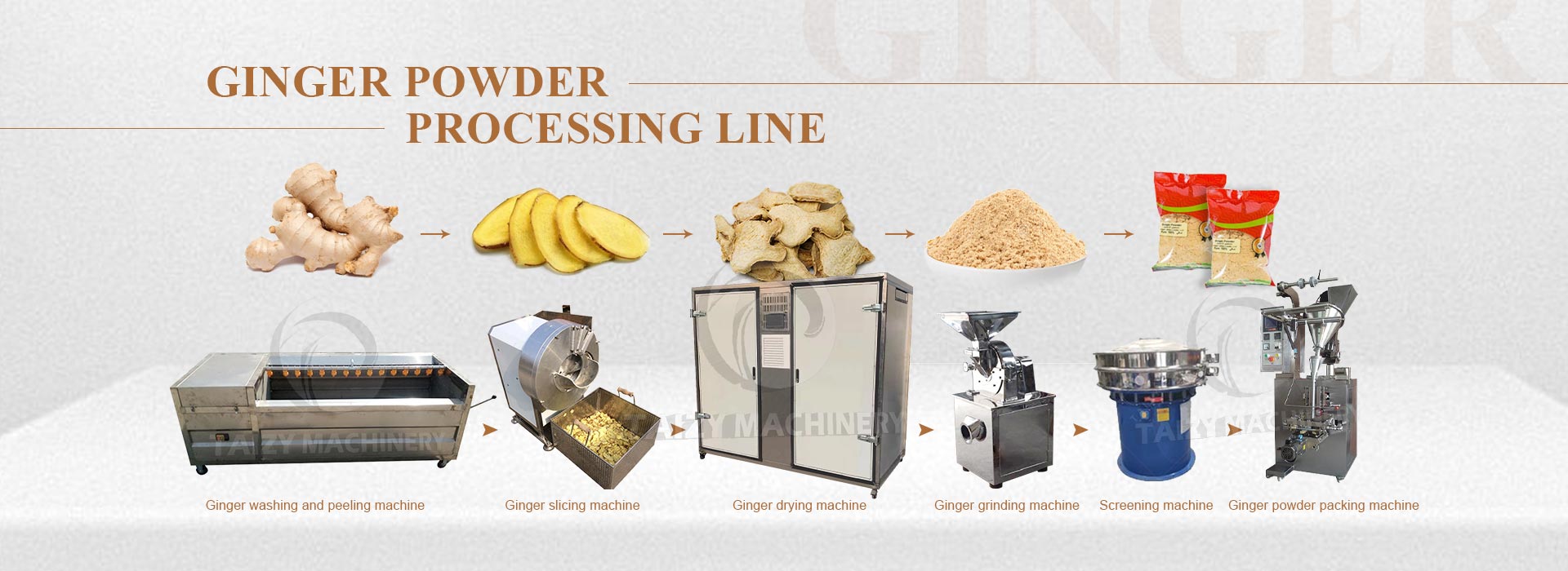 ginger powder production line